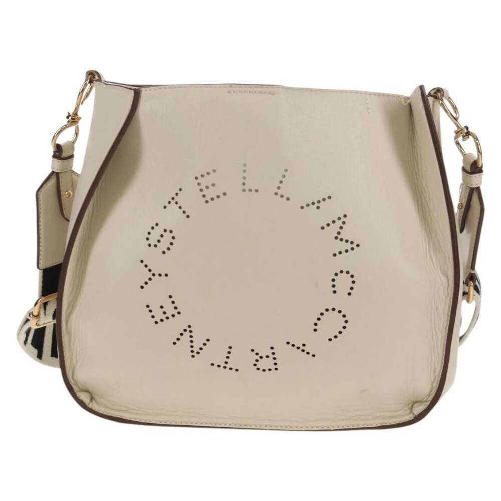 Stella Mccartney Leather Shoulder Bag Beige